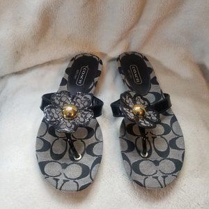 Coach Shoes - Coach Sherrie Soft Patent Black Sandal 8.5M Coach Shoes - Coach Sherrie Soft Patent Black Sandal 8.5M